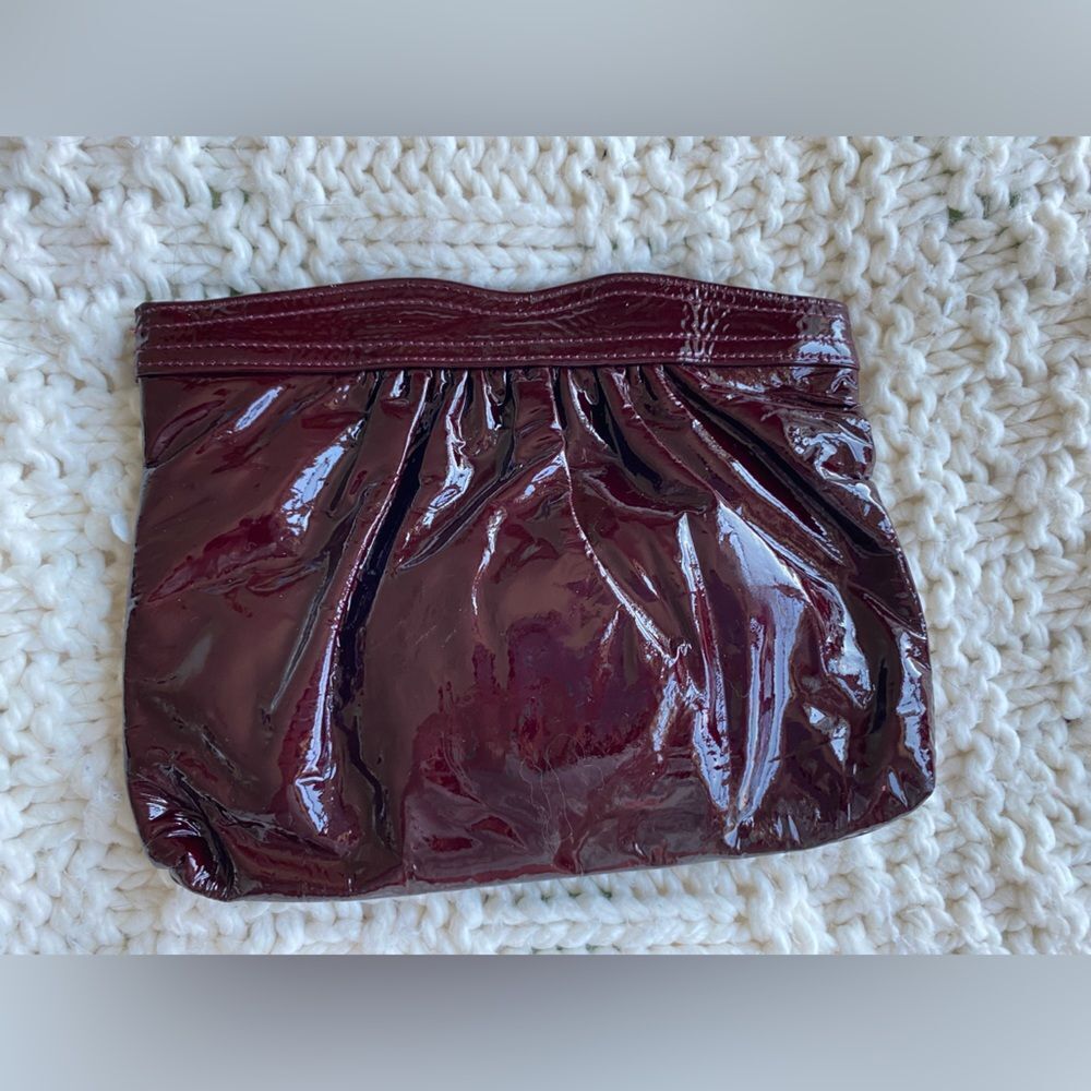 1990s/ 80s New With Tags Mimi Turner Burgundy Red Clutch Bag